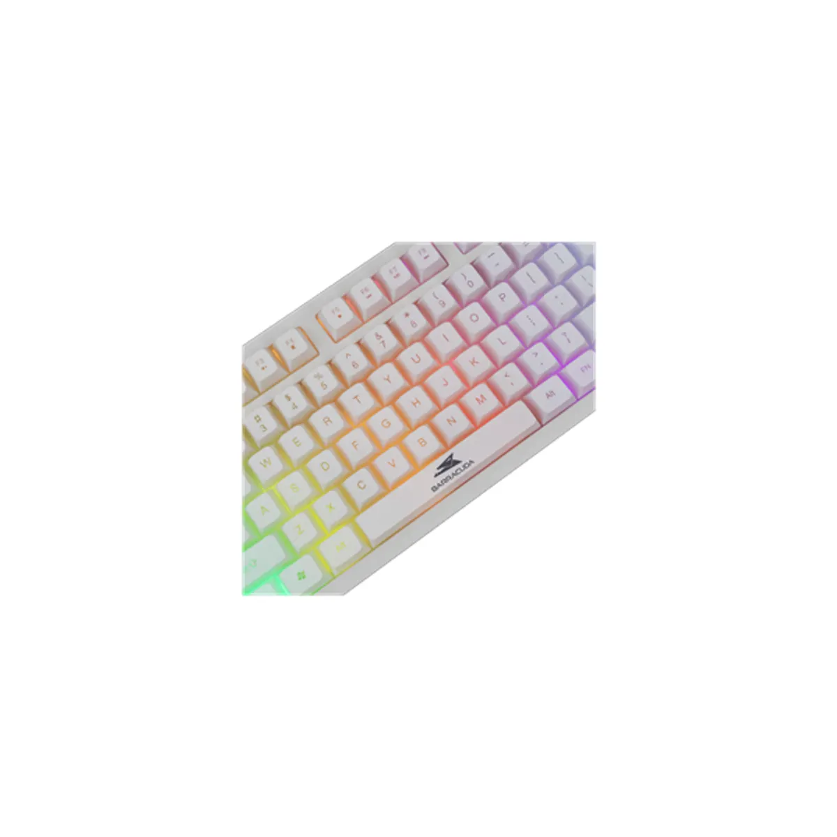 Baracuda BGK-001114W KRILL-W fehér membrán 87 billentyű angol kiosztás RGB világítás USB 2.0 1.5 m #1
