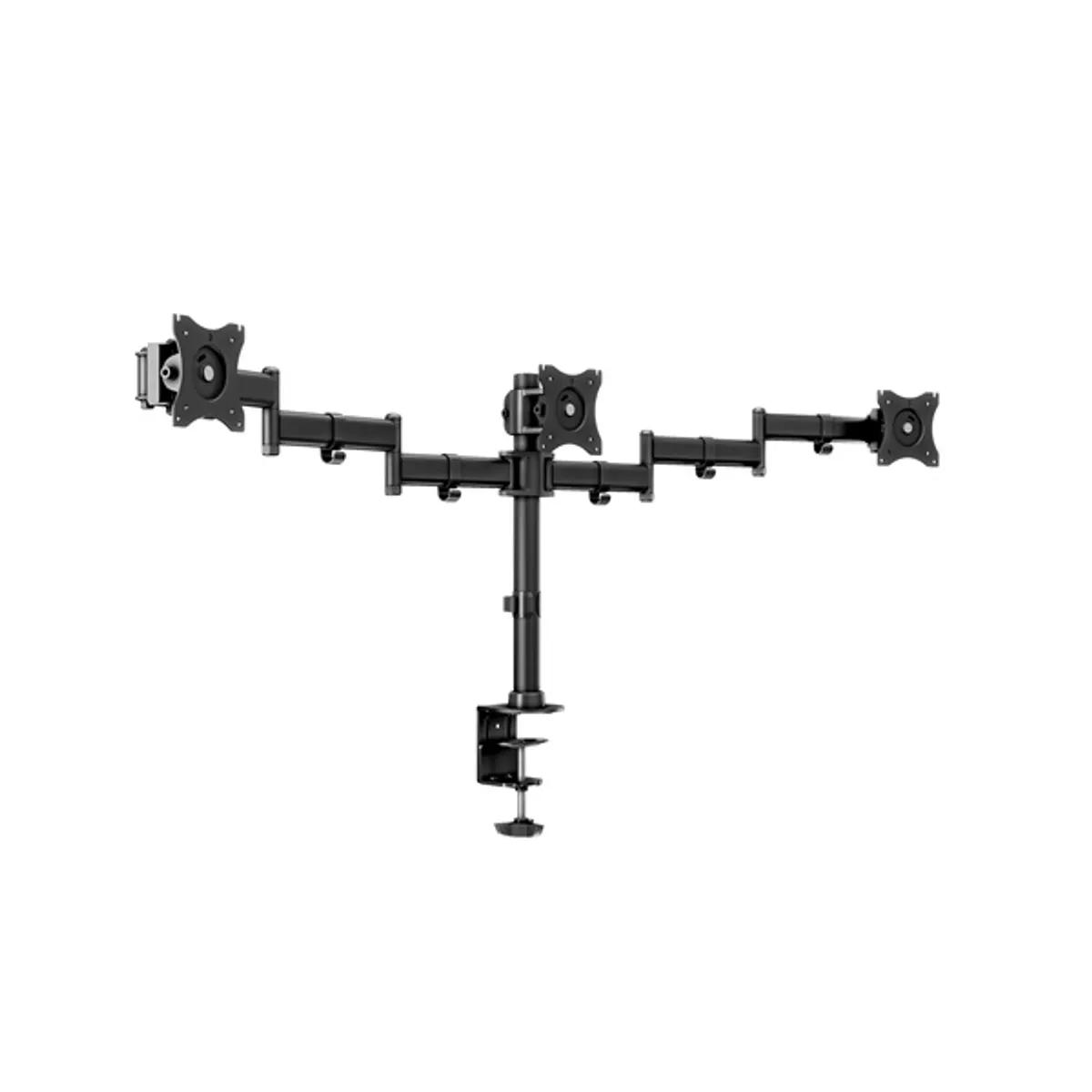 Multibrackets 7350073733385 Deskmount Basic Triple Dönthető forgatható VESA 75x75 100x100 fekete 7,5 kg #1