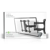 NEDIS TVWM6551BK tv-tartókonzol 37-80" 70 kg, VESA 200x100-600x400, forgatható 0-180°, dönthető 15°, 6 forgáspont #6