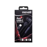 Maxell 304491.00.CN fülhallgató usb-c mikrofonos stereo fekete vezetékes #2