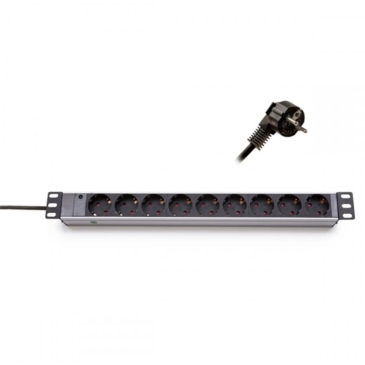 KELINE 620S09 Elosztópanel 19" 9x250V LED visszajelzővel 1U 2,3m #1