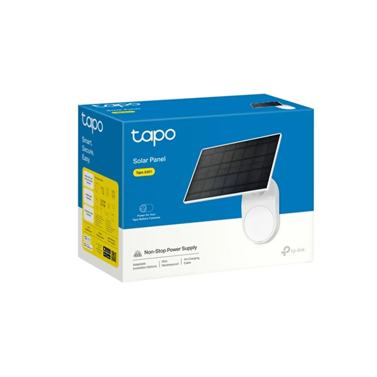 TP-LINK TAPO A201 napelemes panel IP65 Type-C csatlakozás 360 fokos állítható tartóval #3