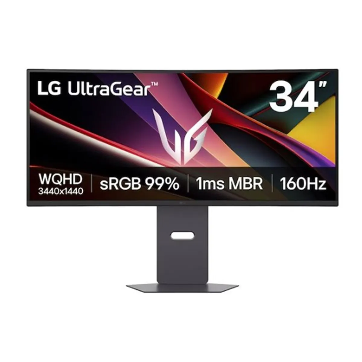LG MON 34G600A-B.AEU 34" szélesvásznú VA HDR 3440x1440 21:9 1800R 160 Hz 5 ms hdmi dp beépített hangszórók fejhallgató kimenet #1