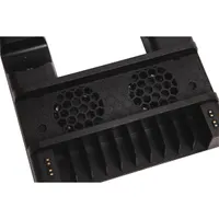 FROGGIEX FX-P4-C3-B PS4 hűtő és töltőállomás lemez tartó 2 USB port 2 kontroller töltés LED töltésjelző