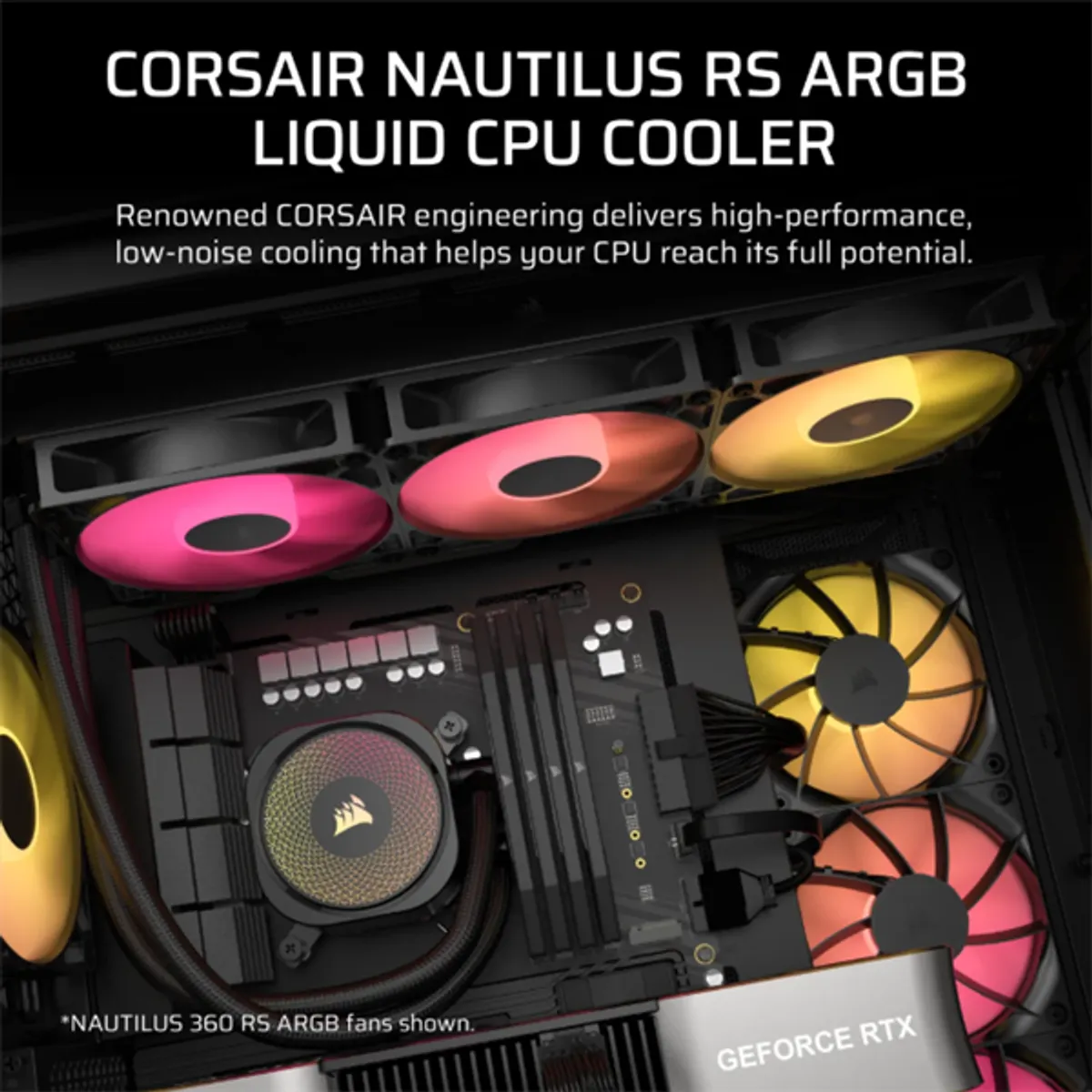 CORSAIR CW-9060092-WW Nautilus 240 RS ARGB vízhűtő 2 ventilátor 240mm radiátor #2