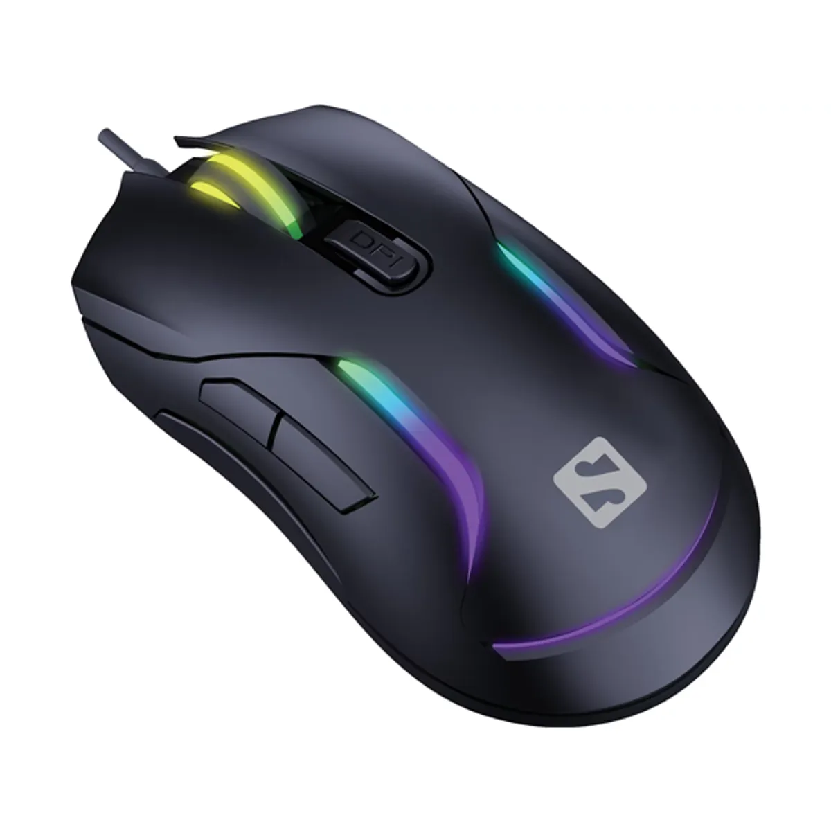 Sandberg 640-27 LightFlow 6D usb 2.0 dpi 1200-3600 6 gomb Huano kapcsoló 1,5 m szövött kábel led #1