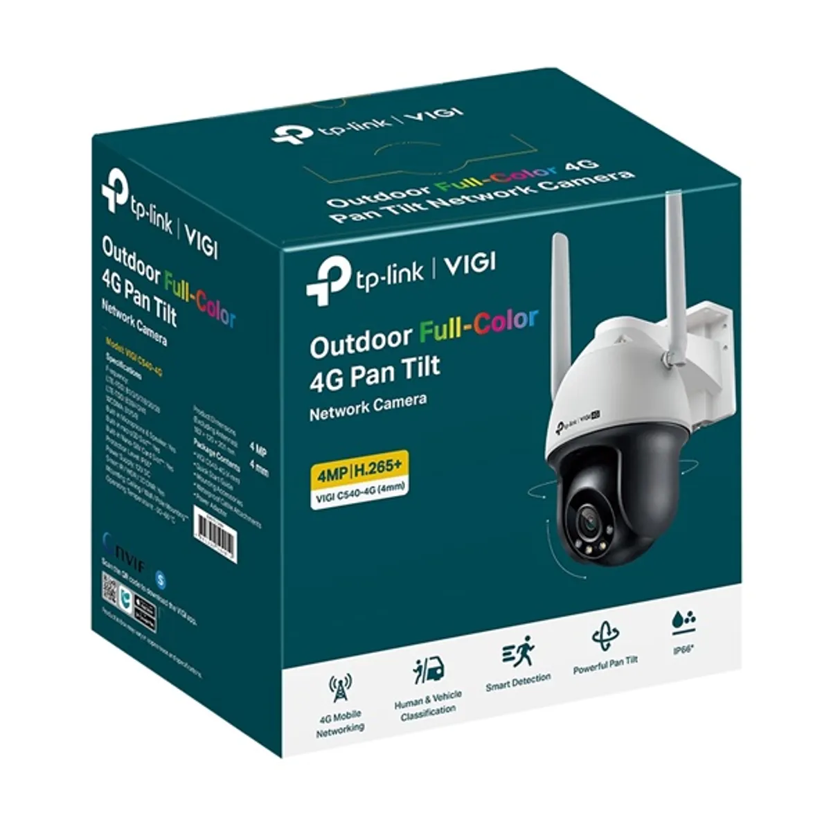 TP-LINK VIGI C540-4G(4MM) Torony IP kamera 2560x1440 4MP 4G IP66 #3