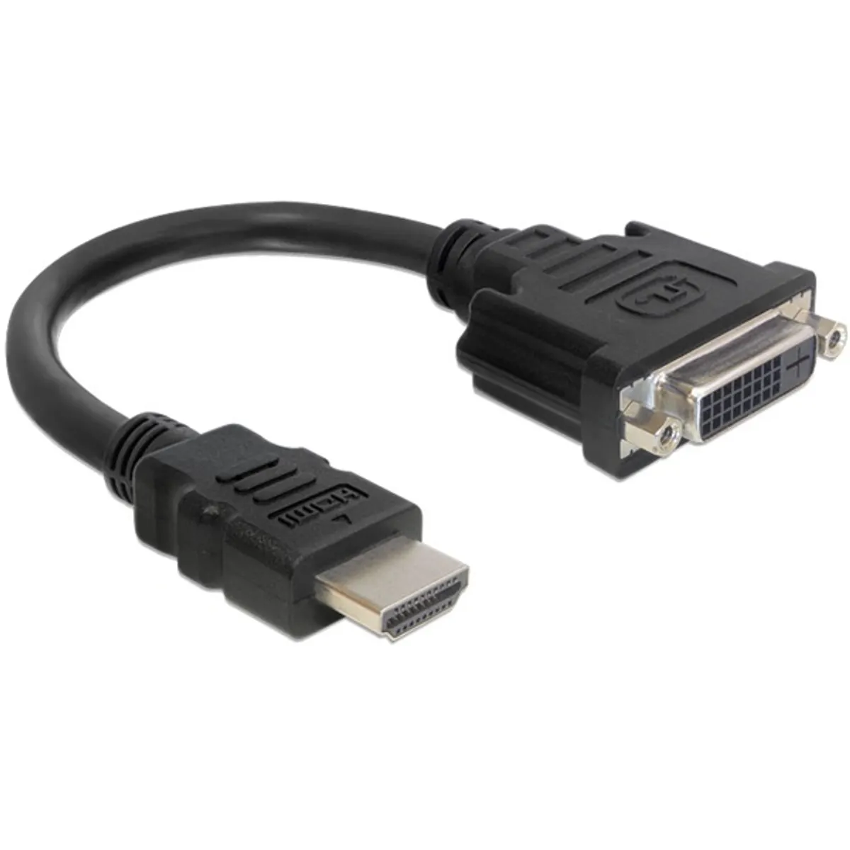 DELOCK 65327 HDMI 19 tűs férfi DVI-D nő adapter 0.2m #1