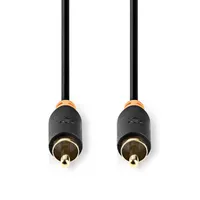 Nedis CABW24170AT20 digitális koax kábel, 2 x aranyozott rca, hossz 2m