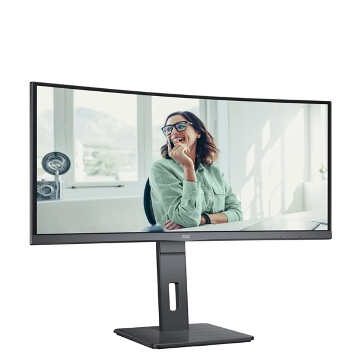 AOC CU34P3CV 34" VA ívelt 3440x1440 21:9 100Hz USB-C 65W beépített hangszóró #2