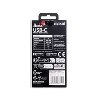 Maxell 304491.00.CN fülhallgató usb-c mikrofonos stereo fekete vezetékes #3