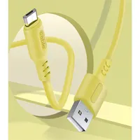 COLORWAY CW-CBUM043-Y USB-MicroUSB kábel puha szilikon 1m sárga 2.4A #5