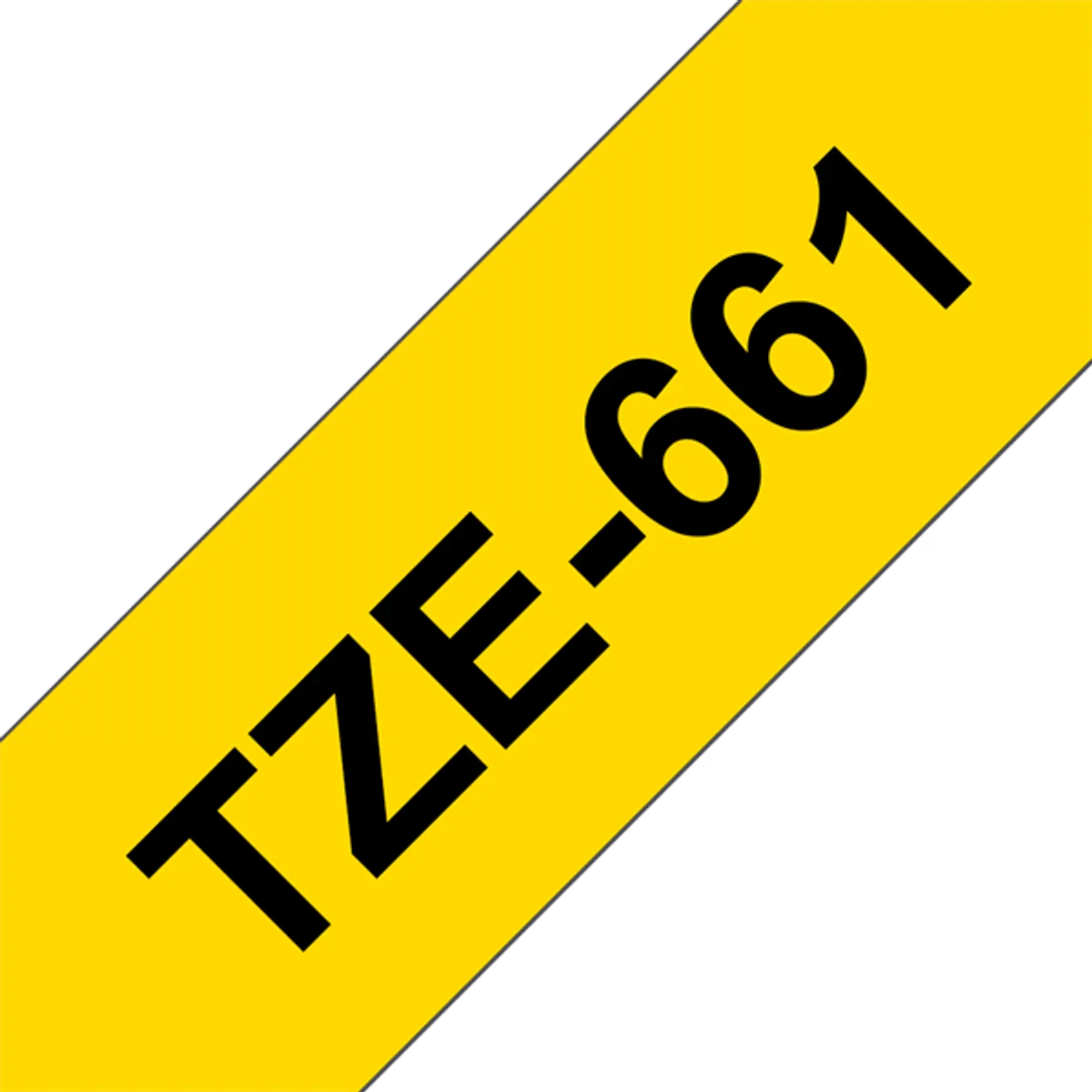 BROTHER TZE661 laminált szalag 36mm 8m sárga alapon fekete #1
