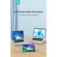 Devia ST364044 univerzális asztali tablet laptop tartó 7 fokozatban állítható csúszásgátló fehér #4