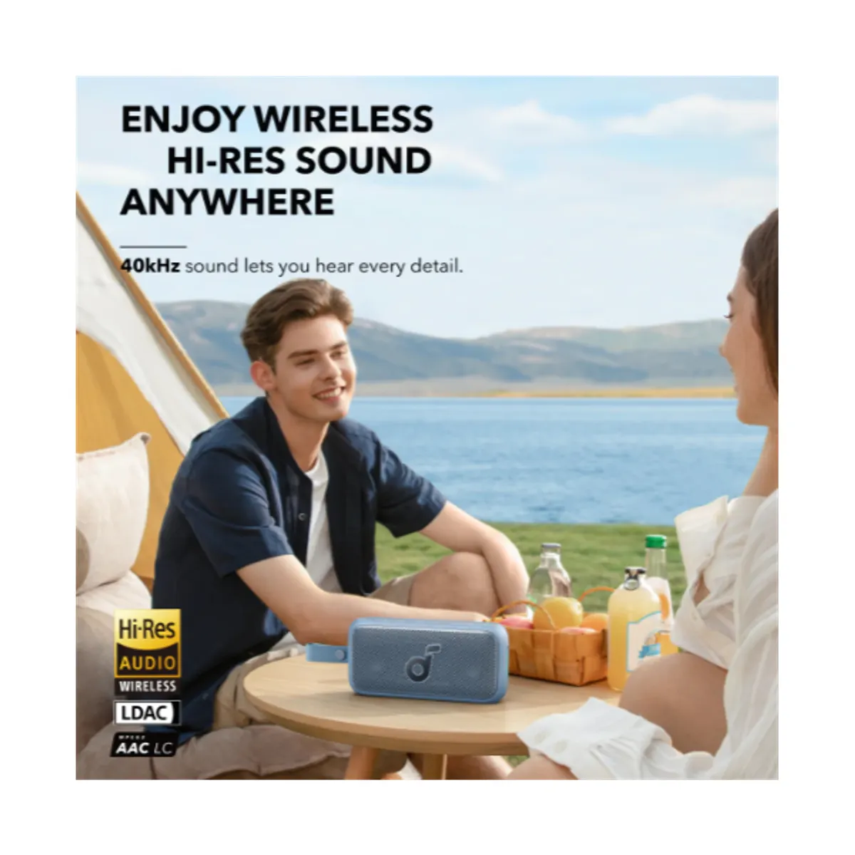 Anker A3135031 Soundcore Motion 300 30W vízálló jégkék 60 cm USB-C kábel #2