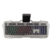 Whiteshark GK-1924HU Viking-2 HU kiosztás USB 2.0 membrán 104 gomb szivárványos háttérvilágítás fémlemez okostelefon tartó #2