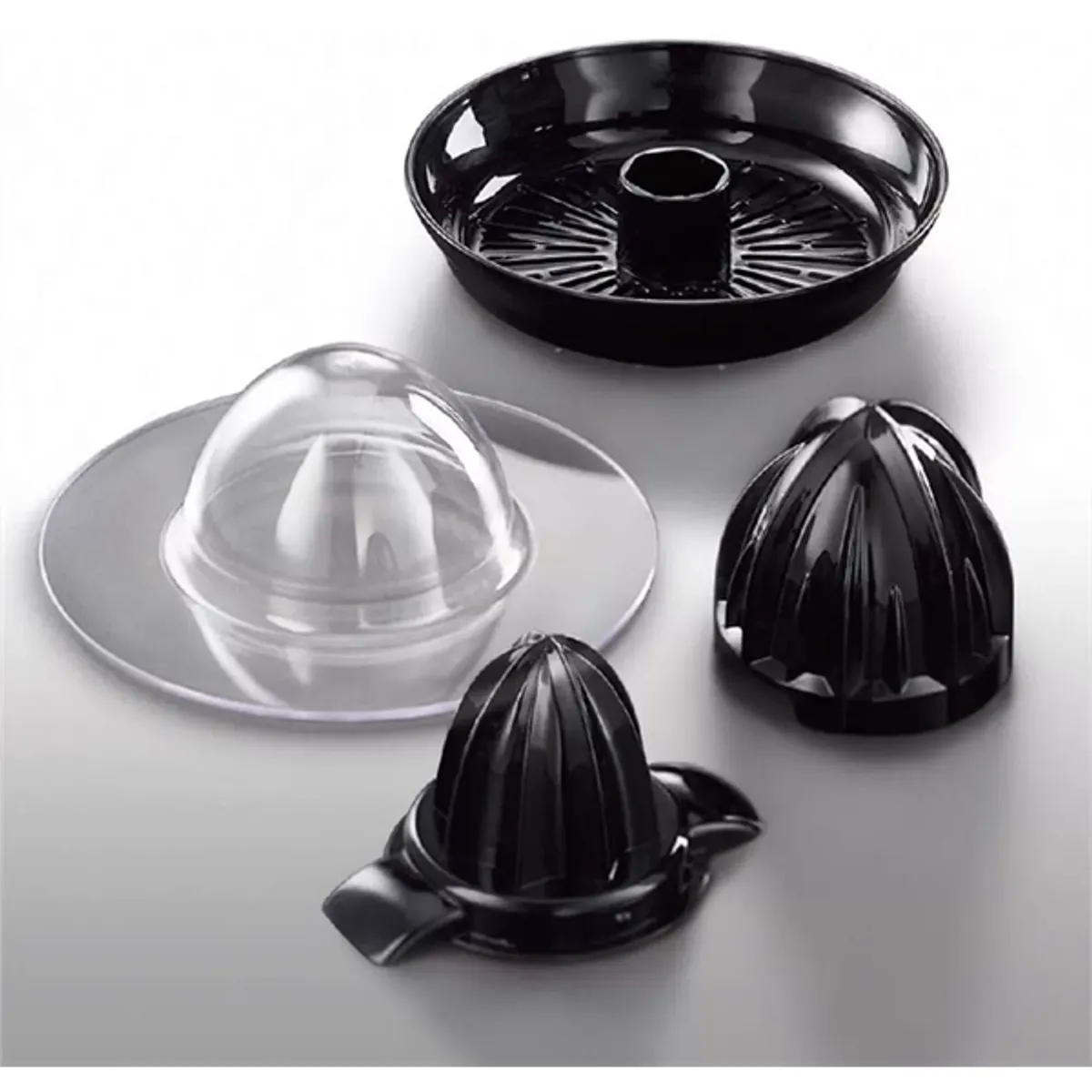 RUSSELL HOBBS 26010-56 Citrusprés rozsdamentes acél piros ház 2 különböző átmérőjű facsaró fej csepegésgátló funkció beépített vezetéktároló 60 W #4