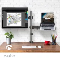 NEDIS MMSISNB110BK asztali monitor tartó konzol és laptop állvány 15"-32" 75x75 100x100 #2