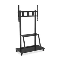 Techly ICA-TR30 mobil tévétartó 55-100" LED LCD, VESA 800x600, max 150 kg, 2 pozícióban állítható magasság, kerekes talp fekete
