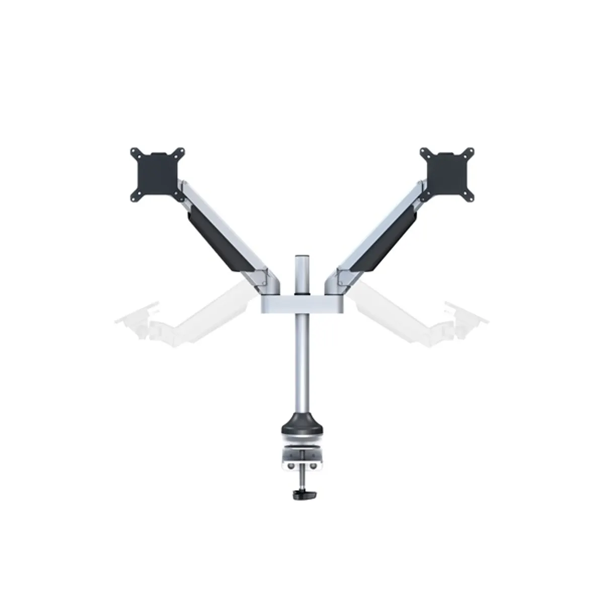 Multibrackets 7350022737198 M VESA Gas Lift Arm Dual ezüst 15-32" 75x75 100x100 dönthető 75-45 forgatható 90 teherbírás 10 kg #8