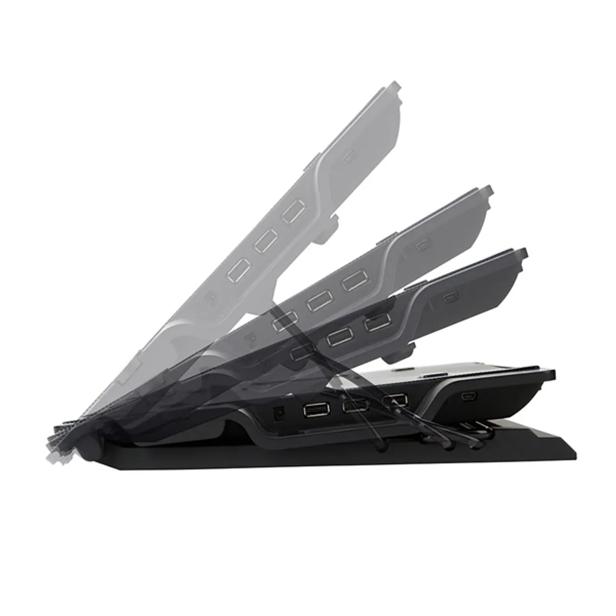 Zalman ZM-NS2000 NS2000 notebook hűtőpad 200 mm ventilátor USB hub 3x USB 2.0 állítható dőlésszög 4 fokozat kompatibilis 17" #2