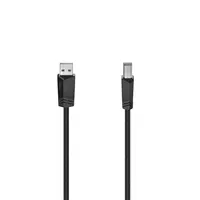 Hama 00200604 USB 2.0 A-B kábel 5 m fekete dupla árnyékolás