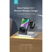 DEVIA ST379857 3in1 Qi vezeték nélküli töltőállomás 15W fehér #2