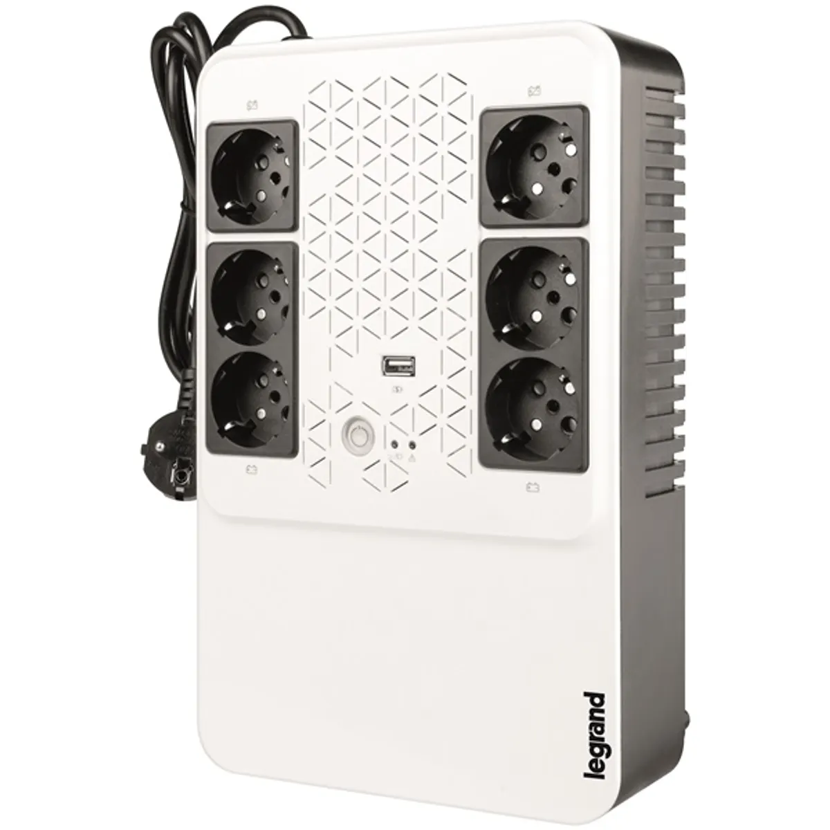 LEGRAND 310082 KEOR-M 800VA vonali interaktív AVR 4+2 Schuko aljzat USB Always-on töltőaljzat #1
