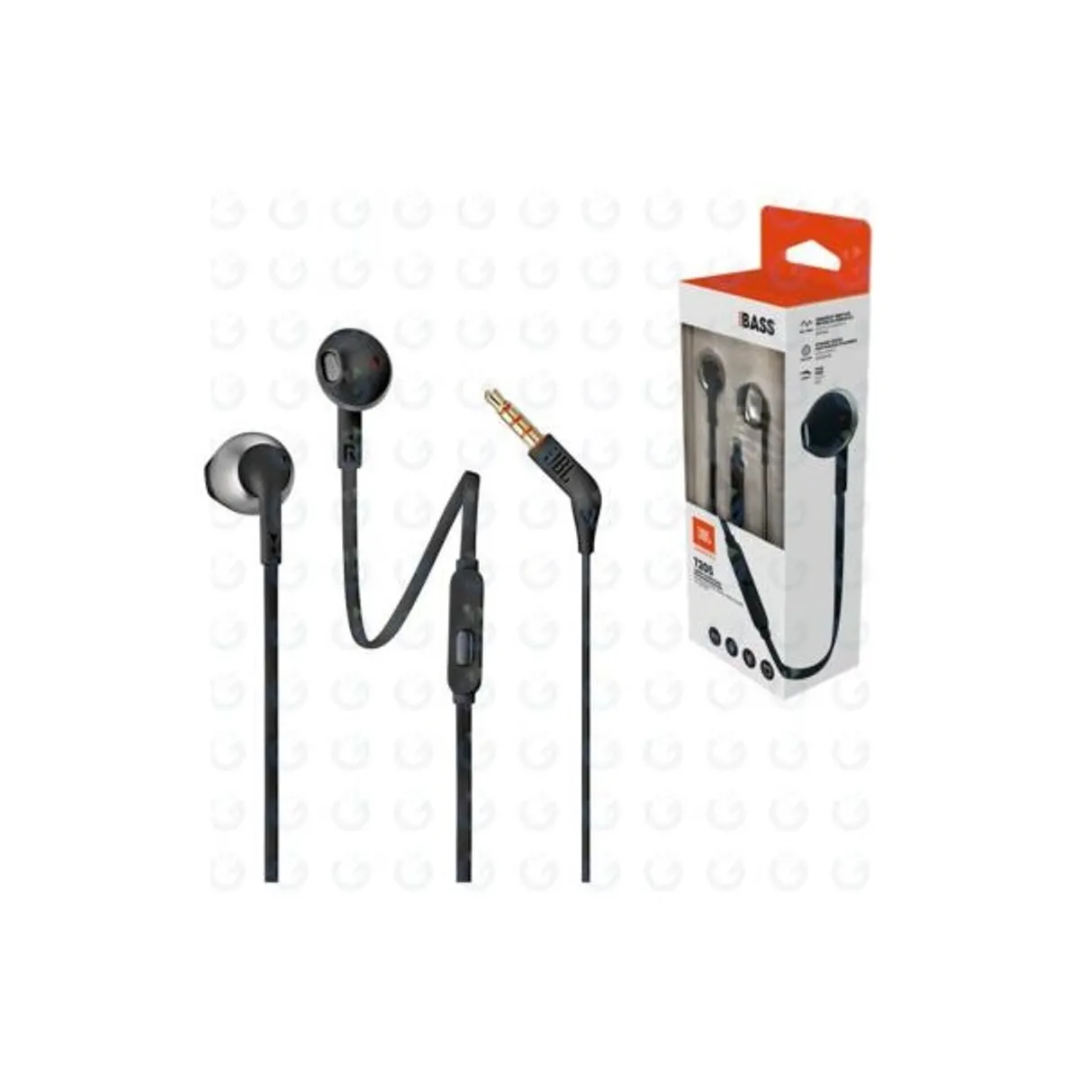 JBL JBLT205BLKE T205 12,5 mm hangszórók 3,5 mm jack beépített mikrofon egygombos kábelvezérlés gubancolódásmentes lapos kábel #2