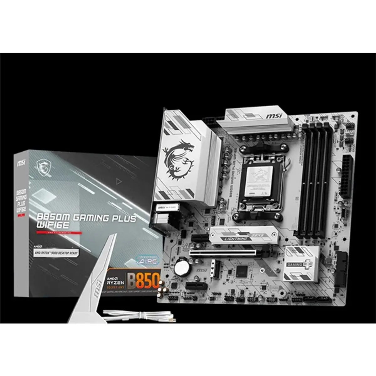 MSI PCC B850M GAMING PLUS WIFI6E B850M Gaming Plus AM5 ATX DDR5 4x DIMM M.2 2x PCIe x16 2.5G LAN Wi-Fi 6E HDMI DP #1