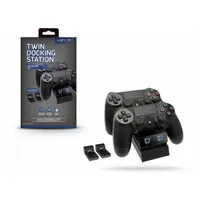 VENOM VS2732 PS4 dupla töltőállomás Dokkoló tartó és töltő egyben Gyors töltés 2x DUALSHOCK 4 Fekete