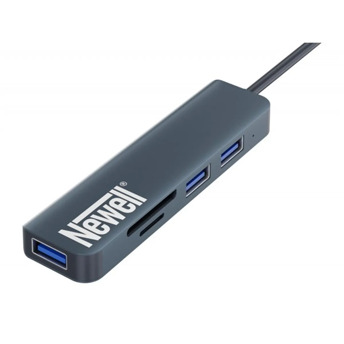 NEWELL NL3604 5 az 1-ben hub USB-C 2x USB-A 2.0 1x USB-A 3.0 SD és micro SD olvasó alumínium #2