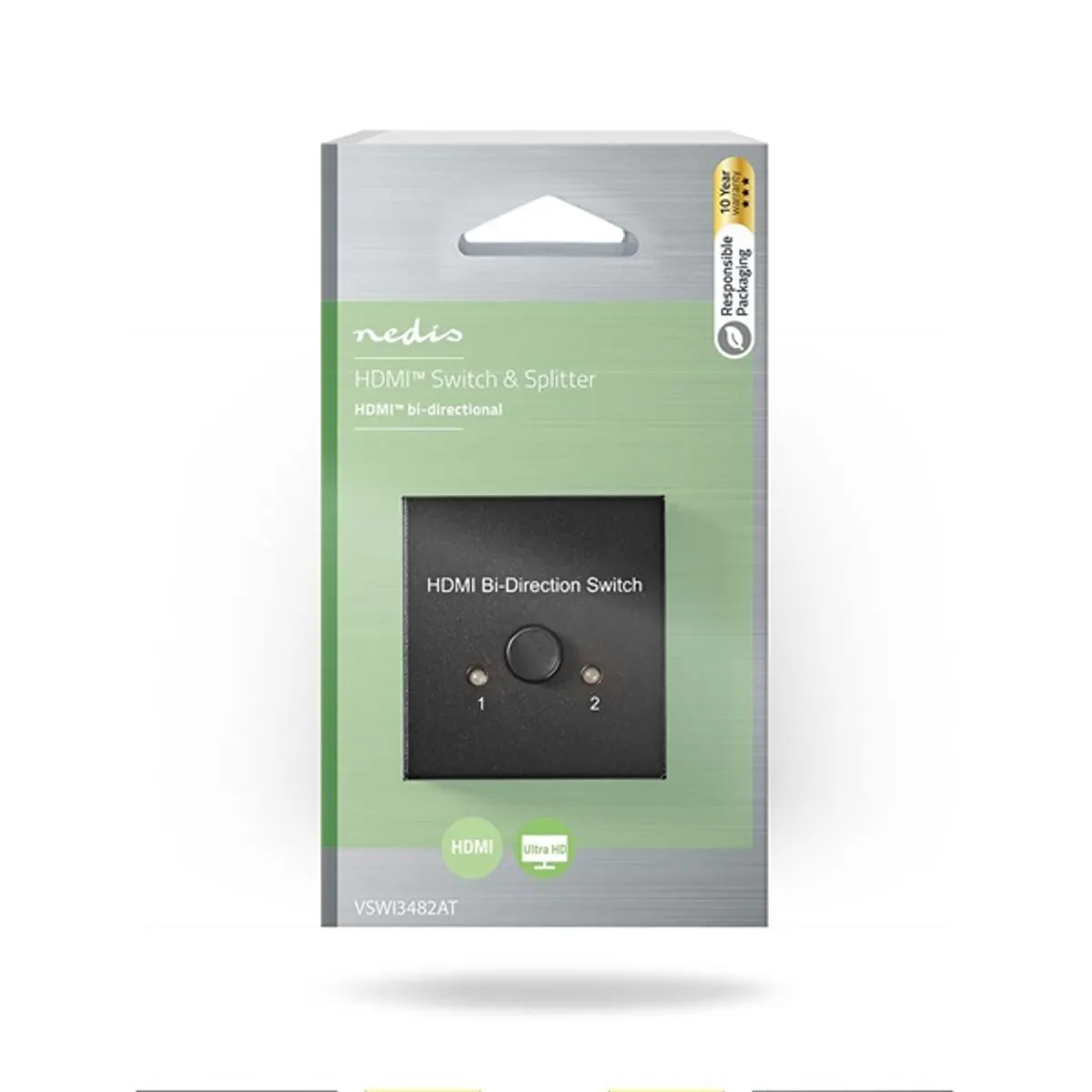 Nedis VSWI3482AT Hdmi kapcsoló 3 port 4K@60Hz fém antracit #4
