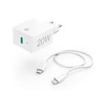 Hama 00201620 gyorstöltő USB-C PD 20W fehér 1m USB-C Lightning