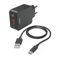 Hama 00201625 FIC E3 QC 3.0 USB-C töltőszett 19,5 W 1,5 m