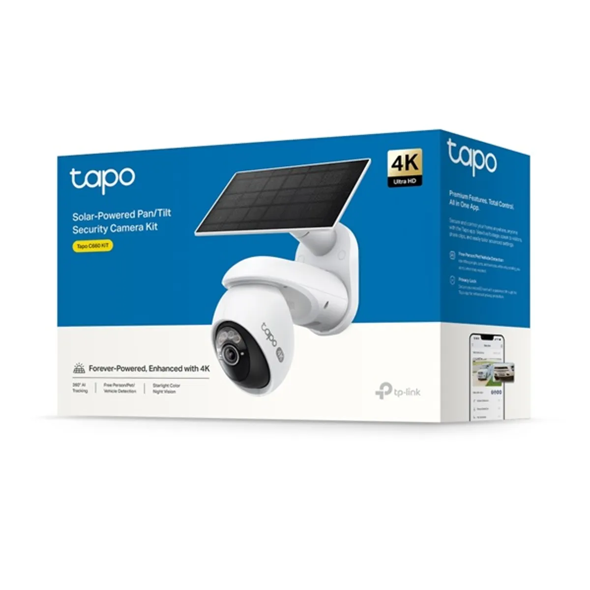 TP-LINK Tapo C660 KIT 4K 8MP Pan Tilt 326 fok 45 fok IP65 napelemes #3
