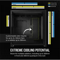 Corsair CC-9011261-WW 5000D Core Airflow edzett üveg fekete #6
