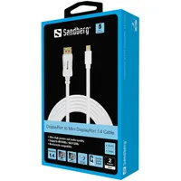 SANDBERG 509-17 DisplayPort kábel DP-MiniDP 1.4 8K60Hz 2m #2