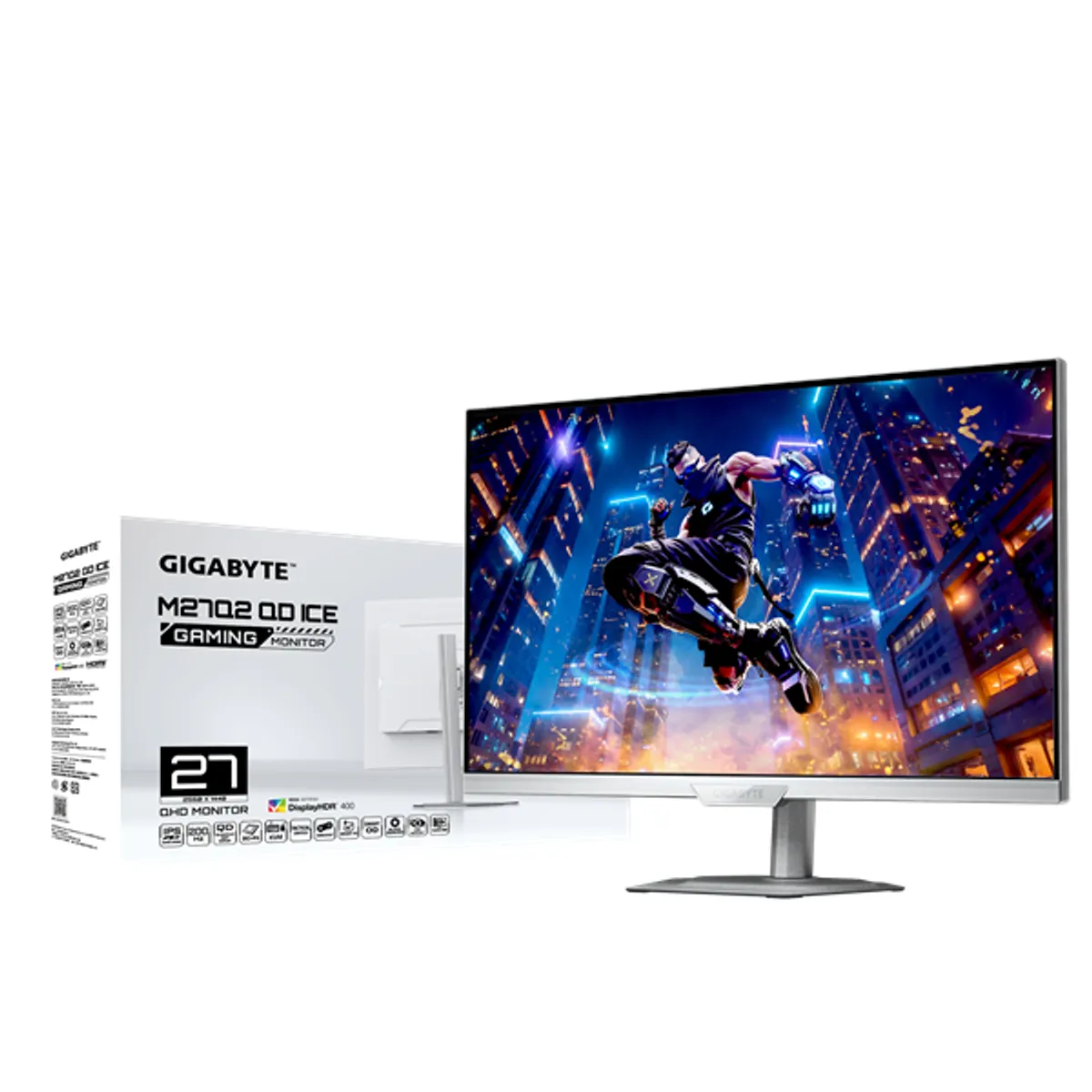GIGABYTE M27Q2 QD ICE 27" QHD kijelző 200 Hz 1 ms 2560x1440 LED fehér 2x HDMI DisplayPort USB 3.2 Gen1 #8