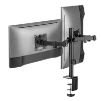 SBOX SBOX LCD-352/2-2 asztali duál monitor tartó 17"-32", max 9 kg/monitor, VESA 75x75-100x100 #4