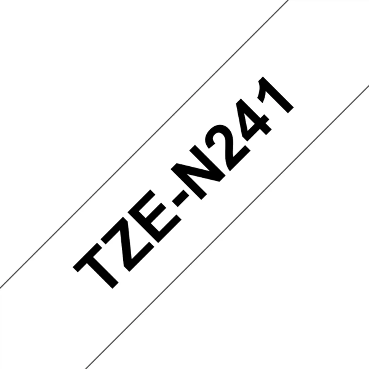 Brother TZEN241 18mm 8m fekete-fehér nem laminált #1