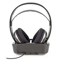 Nedis HPRF210BK vezeték nélküli fejhallgató 40 mm, 100 m hatótávolság, töltőállomás, USB-C #2
