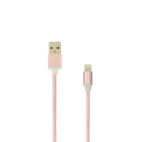 SBOX IPH7-RG Lightning kábel 1,5 m fonott rozé-arany USB A #1