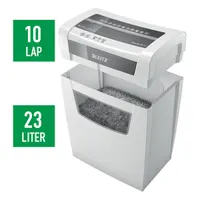 Leitz 80090000 IQ Home Office iratmegsemmisítő konfetti 4x28 mm 10 lap 23 liter P-4 #6