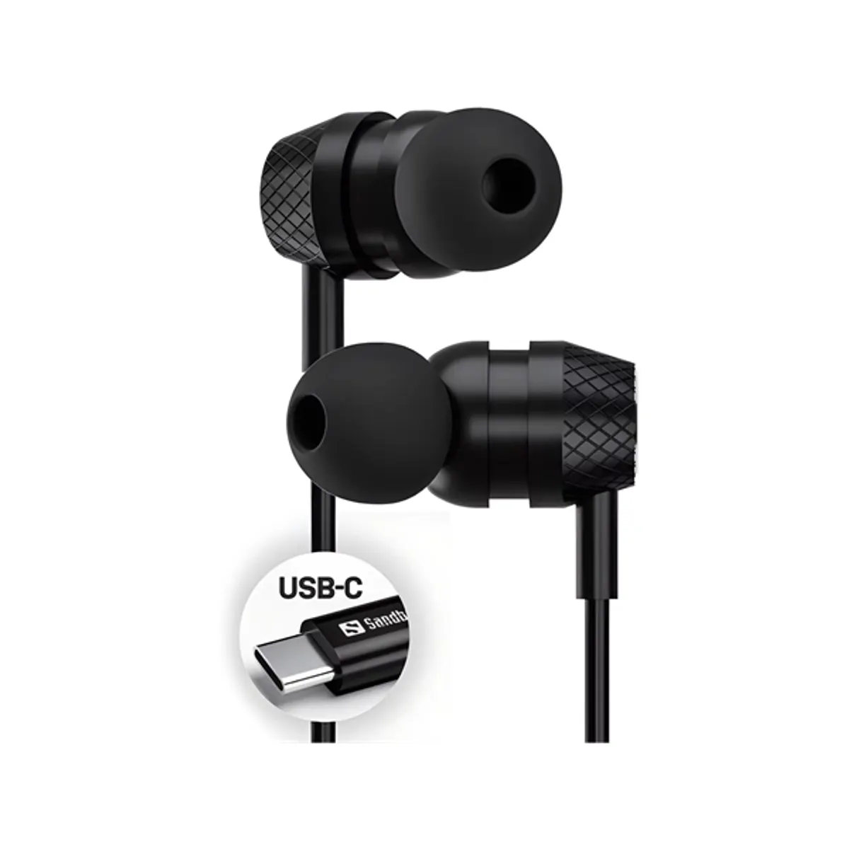 SANDBERG 126-50 Fülhallgató vonalmikrofonos 10mm hangszóróátmérő USB-C és USB-A #2