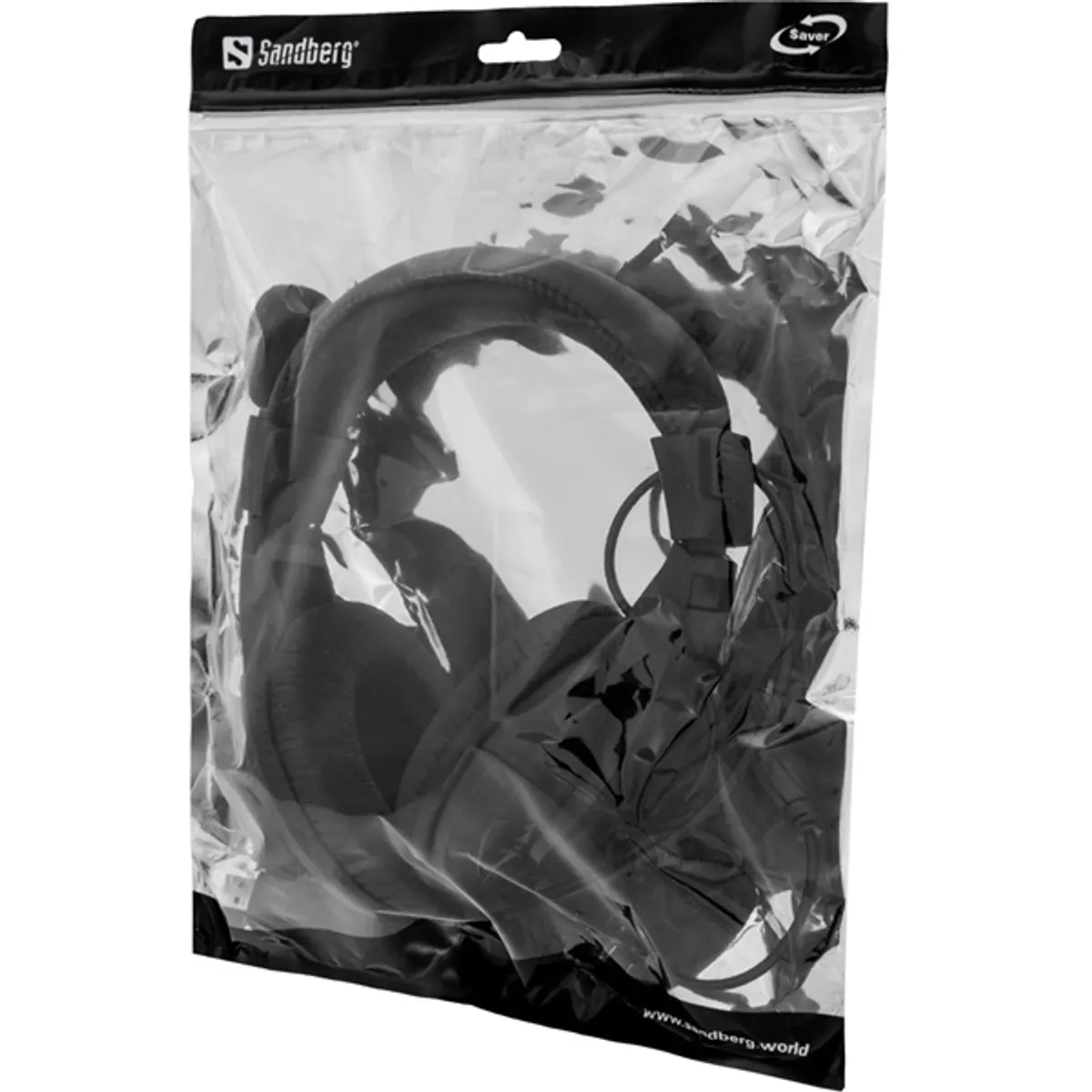 SANDBERG 325-27 Saver USB Headset Large mikrofon hangerő-szabályzó 1,8 m kábel fekete #3