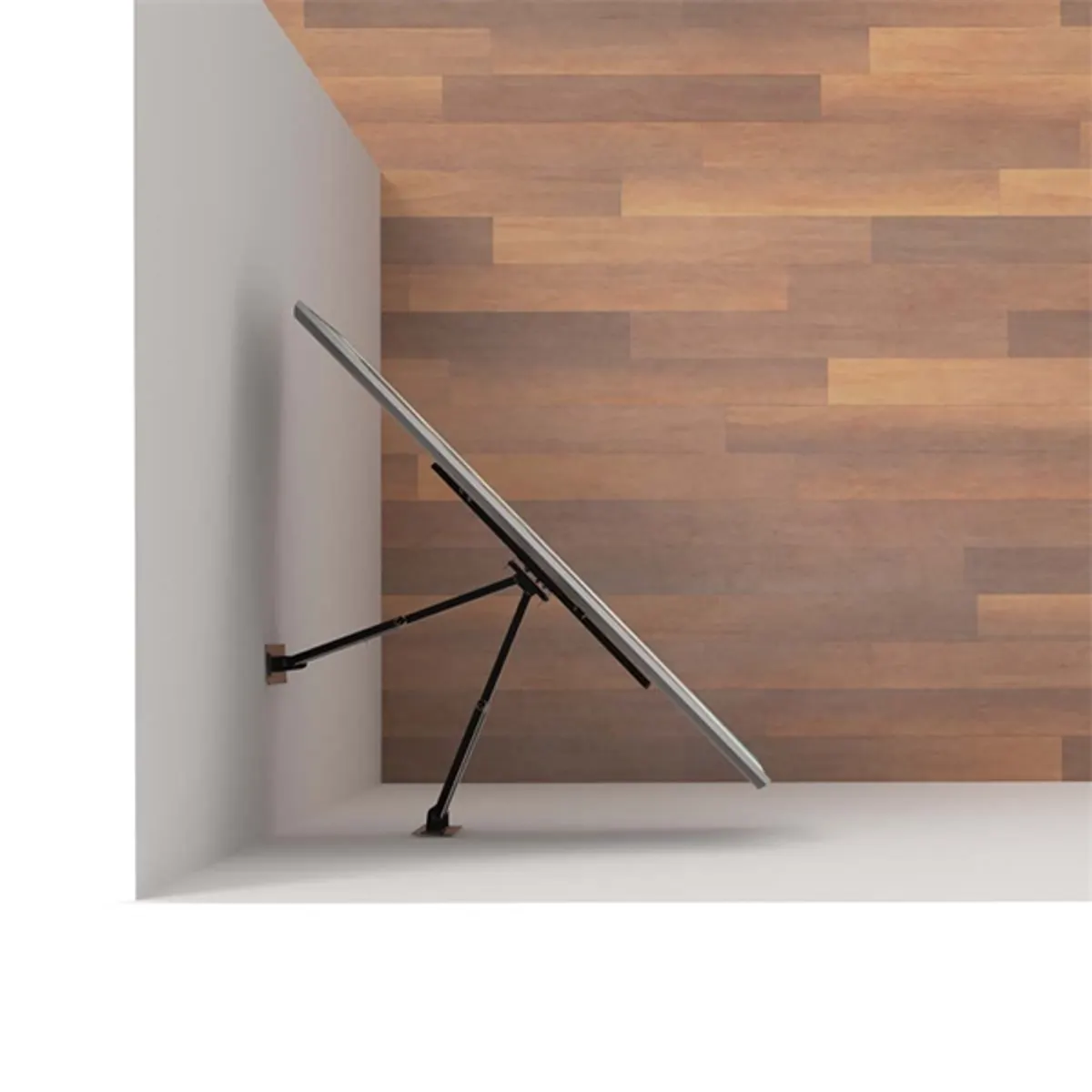 Nedis TVWM5350BK fali TV-tartókonzol 32"-70" forgatható 45 fok dőlés 5-15 fok közötti VESA 100x100 600x400 acél fekete #8