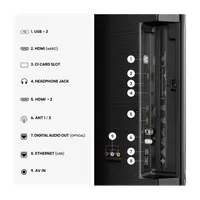 HISENSE 58A6S 58" 4K UHD okos LED televízió AI Upscaler AI Smooth Motion Játék mód Plus VRR ALLM Dolby Vision DTS Virtual:X VIDAA Voice #4