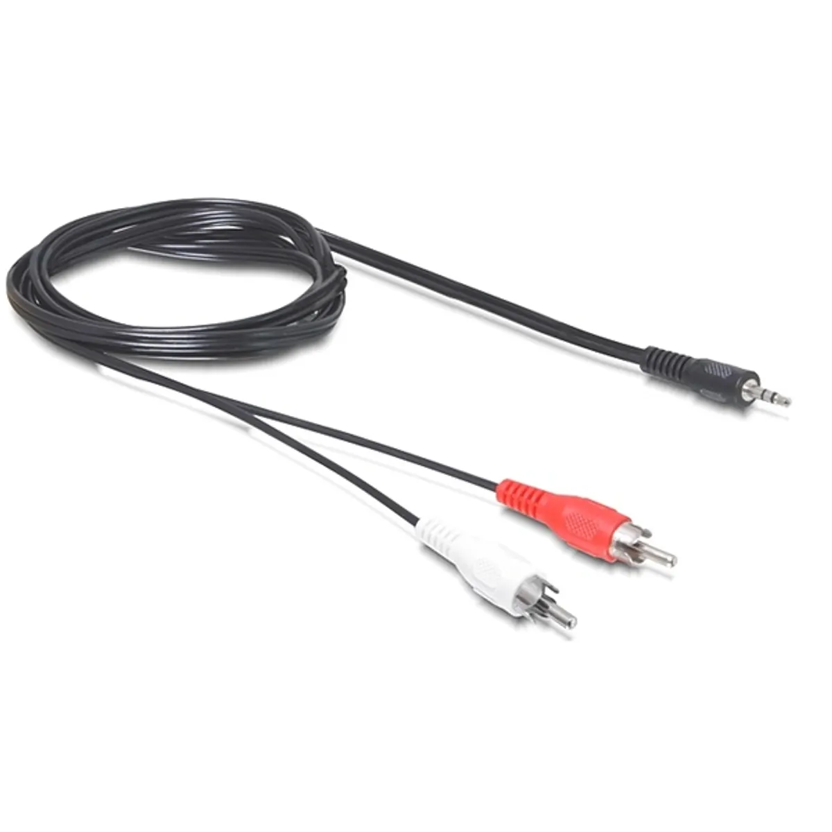 Delock 84212 Audio kábel 3,5 mm sztereó jack 2x RCA 5 m fekete #1