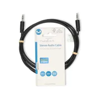 NEDIS CAGL22000BK20 Sztereó audio kábel 3,5 mm dugó, 2 m, fekete, aranyozott csatlakozók #2